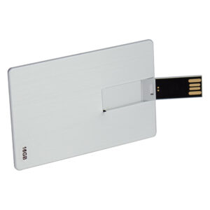 USB Pendrive 16GB Credit Card plateado - Imagen 1